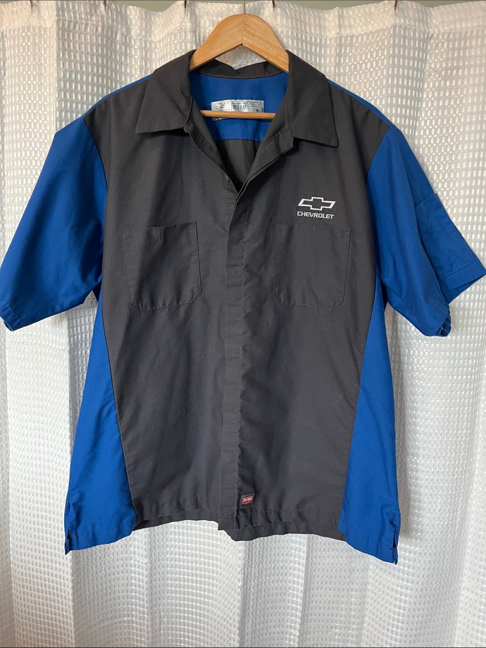 Red Kap Chevrolet Mechanic Work Shirts XL Colorblock Shop Uniform Bundle 2 Shirt - Picture 2 of 12
